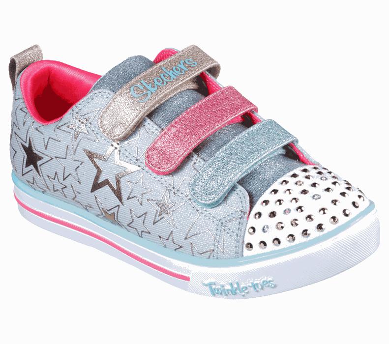 Skechers Flickor Ljus Blå/Olika Färger Sneakers - Twinkle Toes: Sparkle Lite - Stars The Limit - Sve